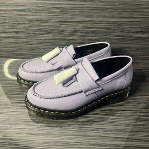 New Dr. Martens Purple Adrian Tassel Loafers